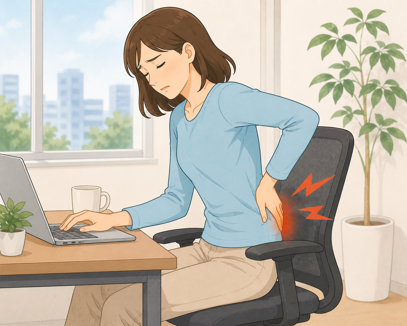 座ると腰が痛い原因とは？理学療法士がデスクワークで悪化する理由と改善方法を解説