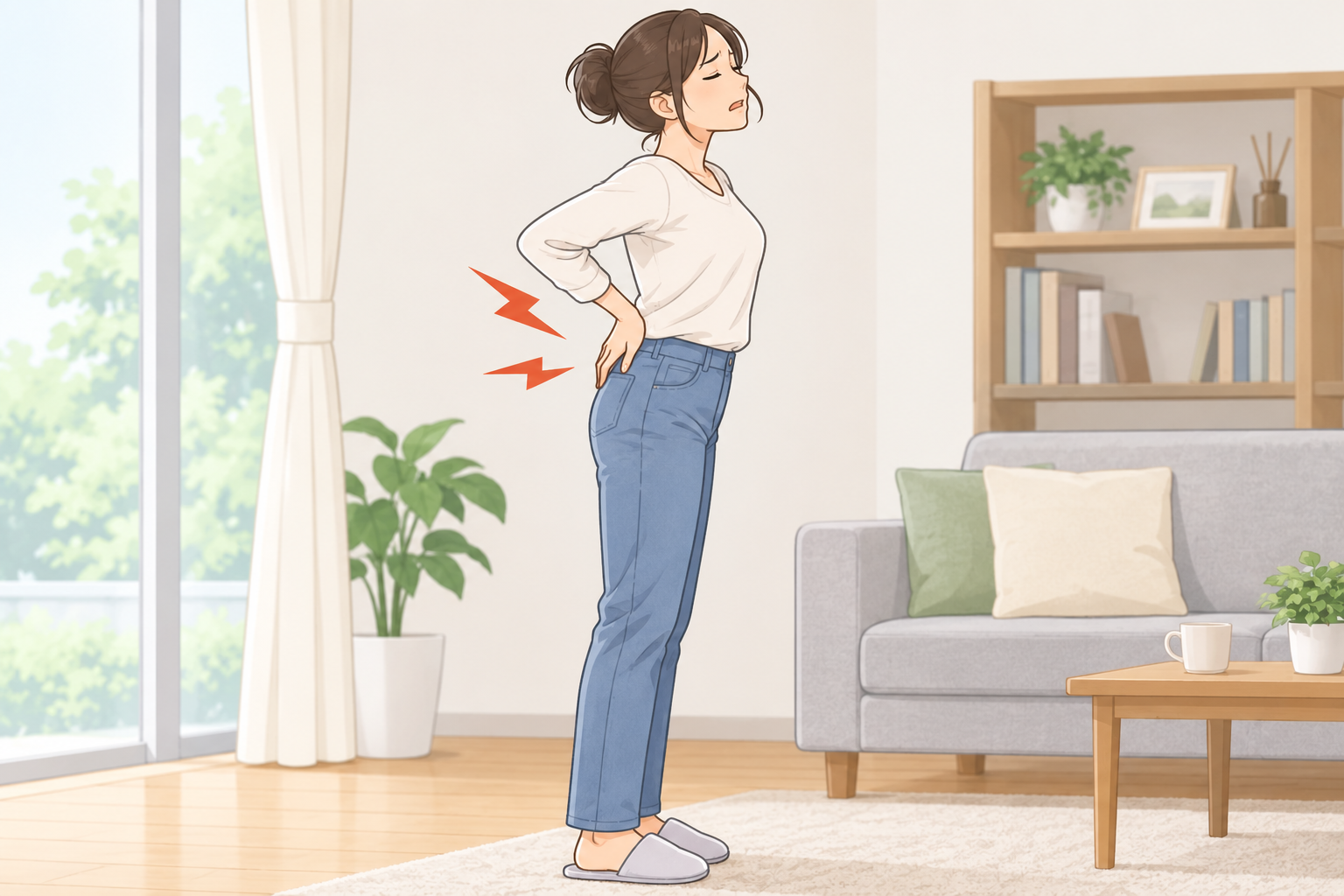 立っていると腰が痛い原因は？対処法を理学療法士が解説